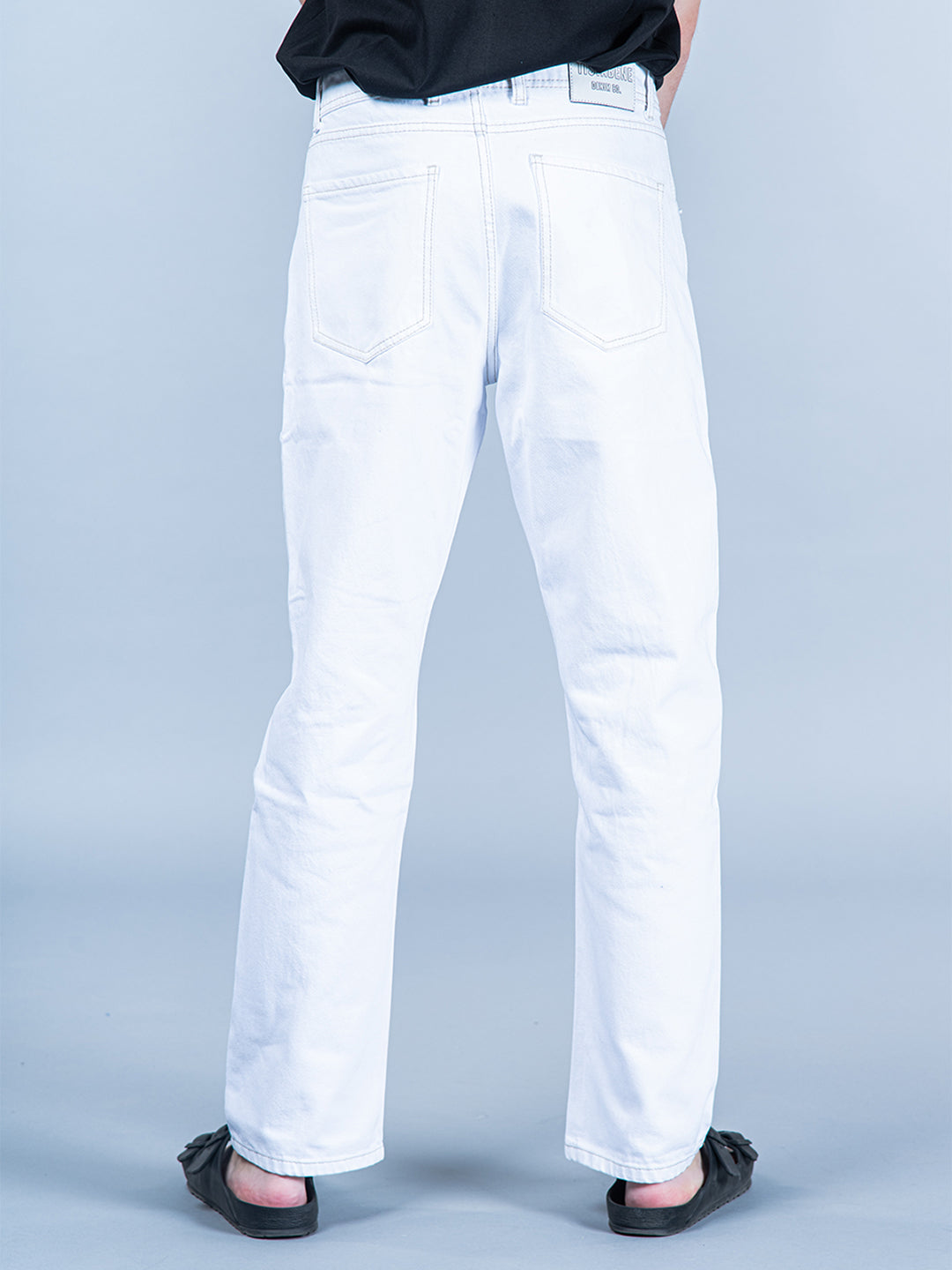 Men White Skinny Fit Stretchable Jeans - Kengvo